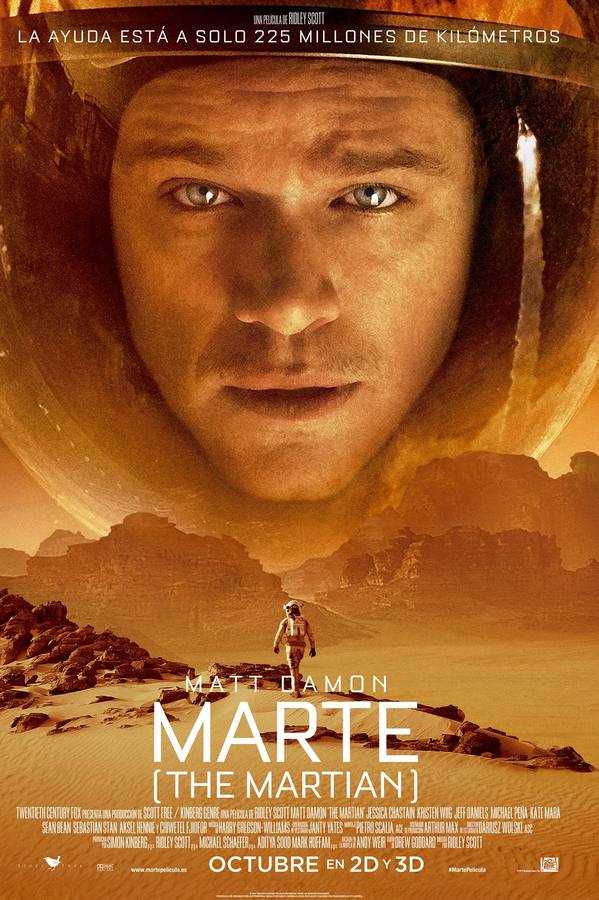 Doble sesión de cine con la proyección de 'Marte'