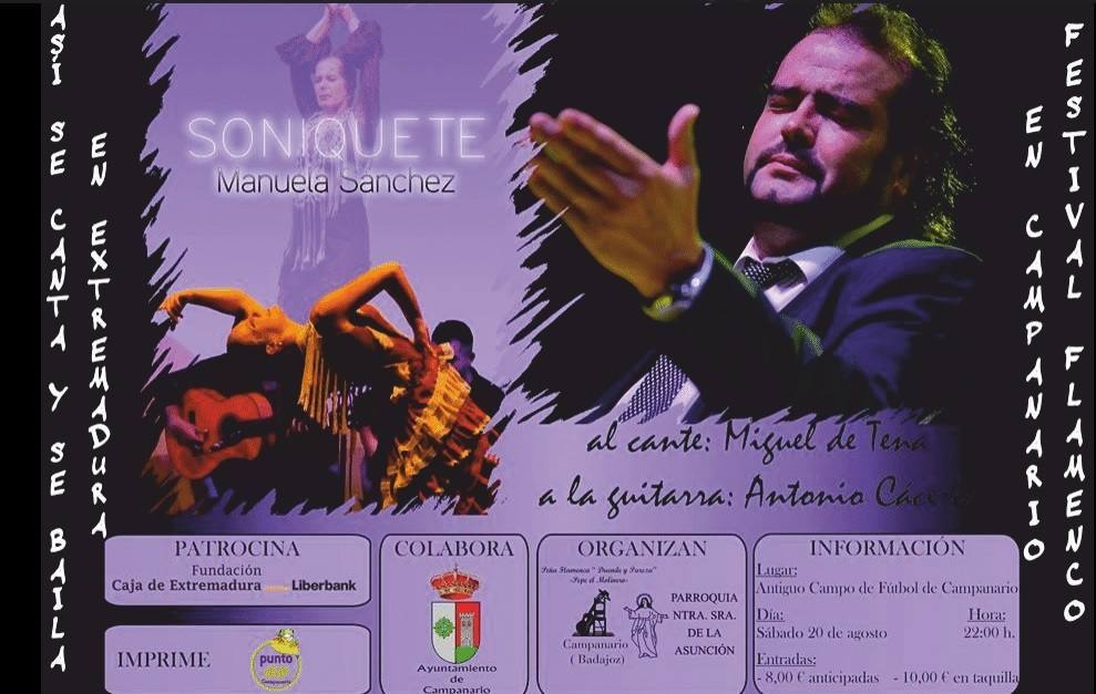 Festival flamenco, este sábado en el viejo campo de fútbol