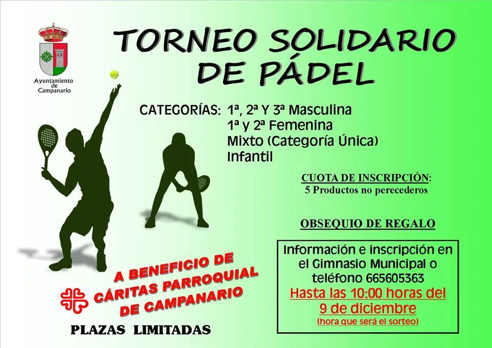 Regresa el torneo de pádel solidario