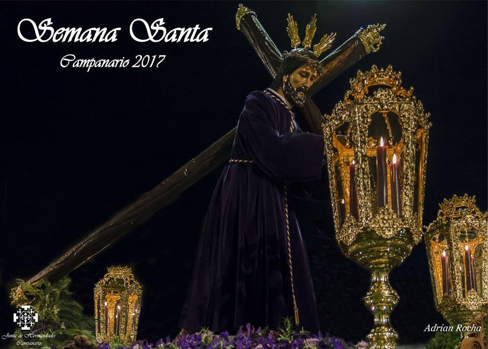 Nuestro Padre Jesús Nazareno ilustra el cartel anunciador de la Semana Santa de Campanario 2017