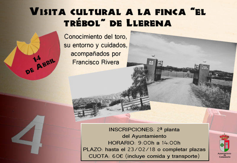 Suspendida la visita a la finca El Trébol programada para este sábado