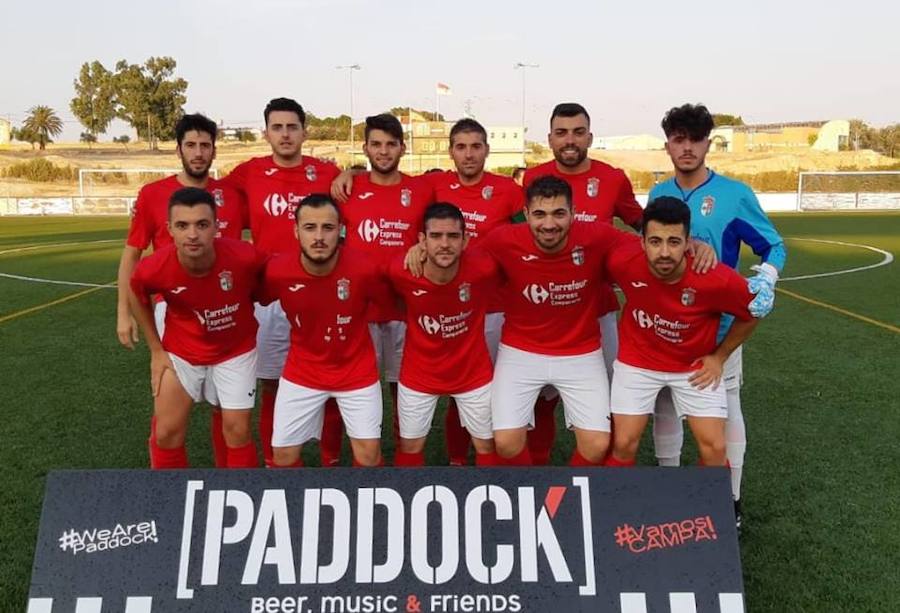 Once inicial del 'Campa' que formó ante el Emérita. 