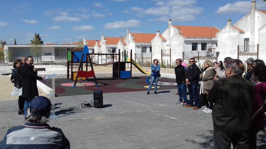 Acto celebrado hoy en el parque. 