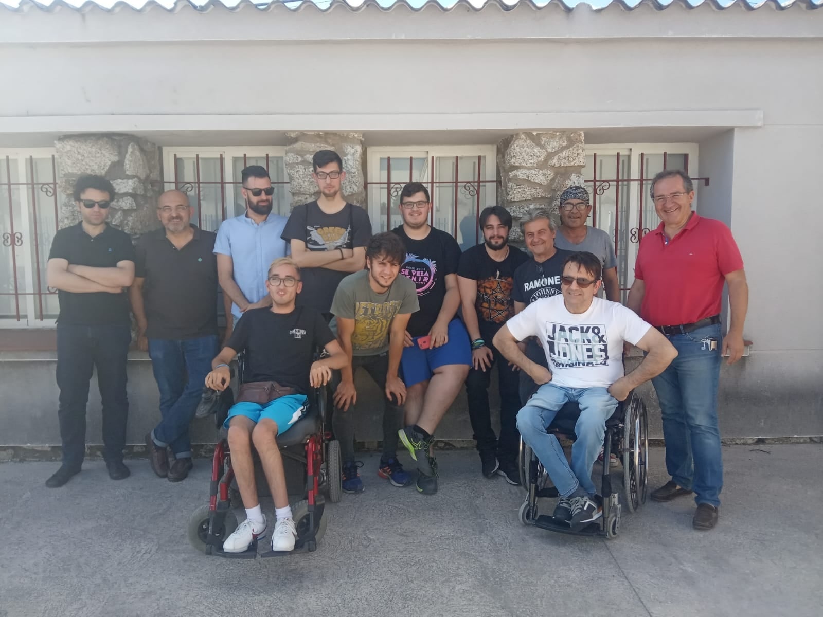 Organizadores de este encuentro solidario. 