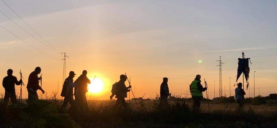 Uno de los momentos del camino. 
