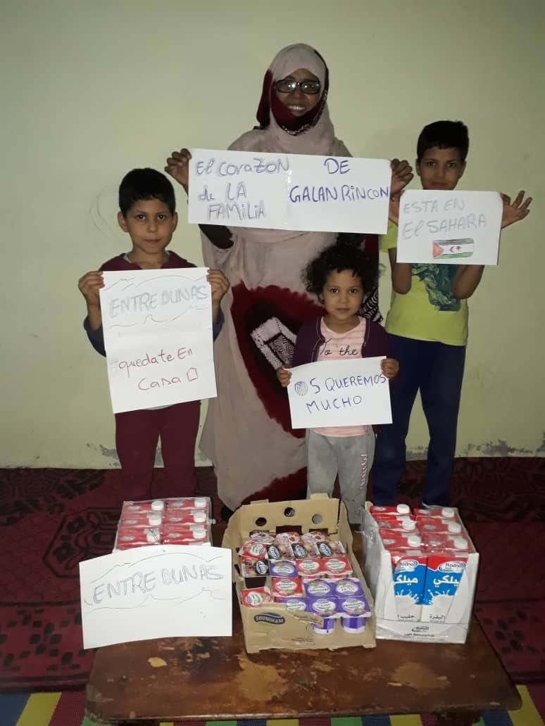 El hijo adoptivo de Paco Galán y su familia agradecen el envío de dinero para la adquisición de alimentos. 