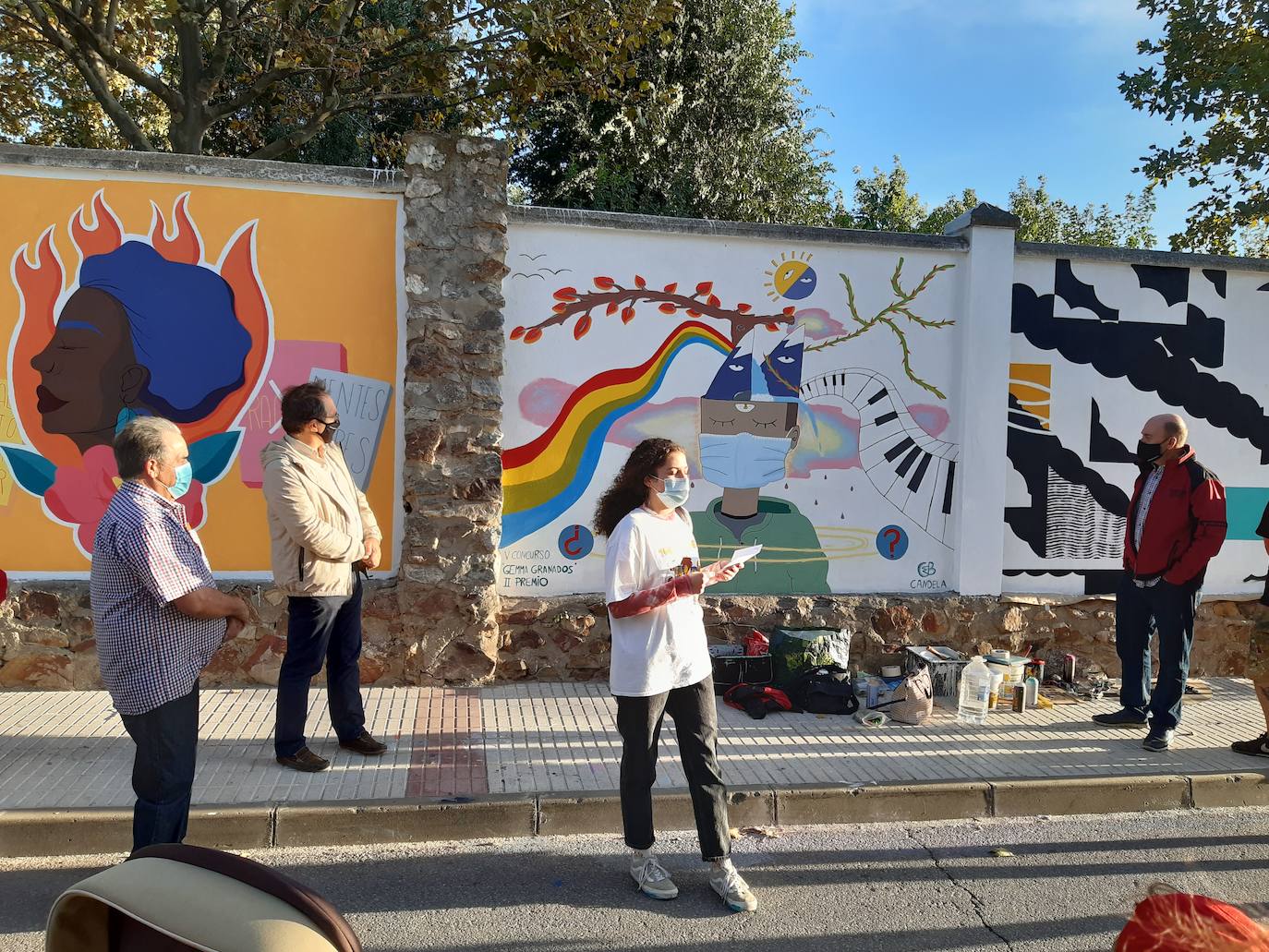 Candela Borges, joven casareña, ganadora del segundo premio. 