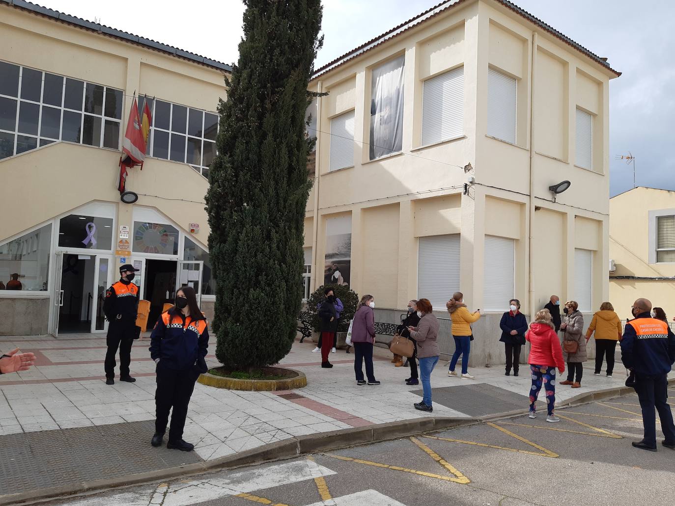 Protección Civil se ha encargado de vigilar la zona durante esta convocatoria. 