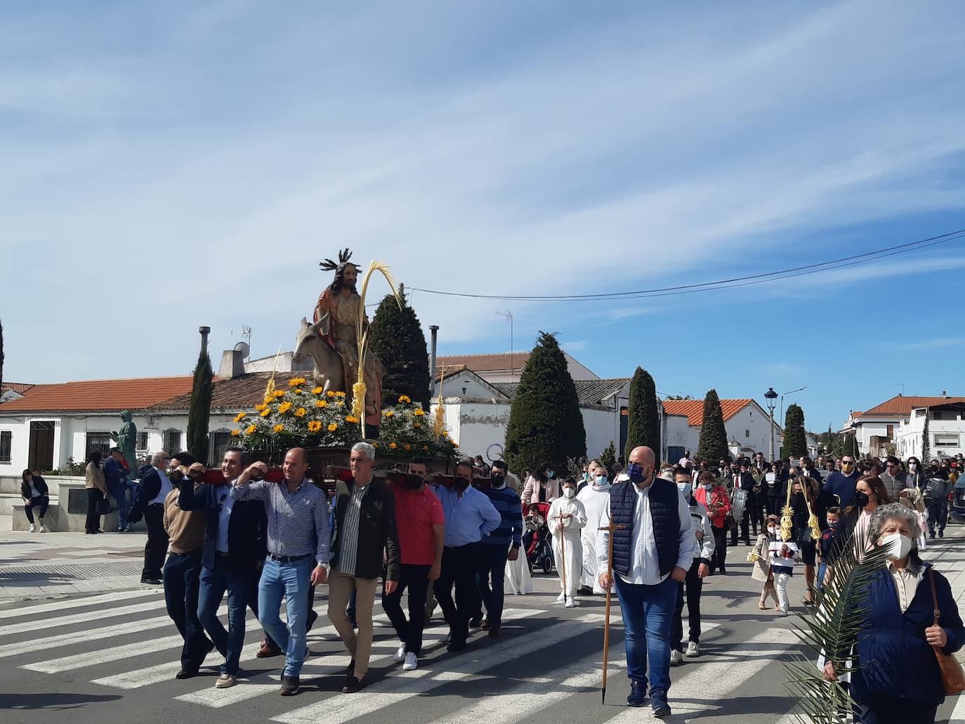 La Burrina y las palmas, protagonistas del inicio de la Semana Santa