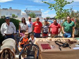 Integrantes de la Asociación Ecuestre Virgen del Prado, fieles a esta cita.