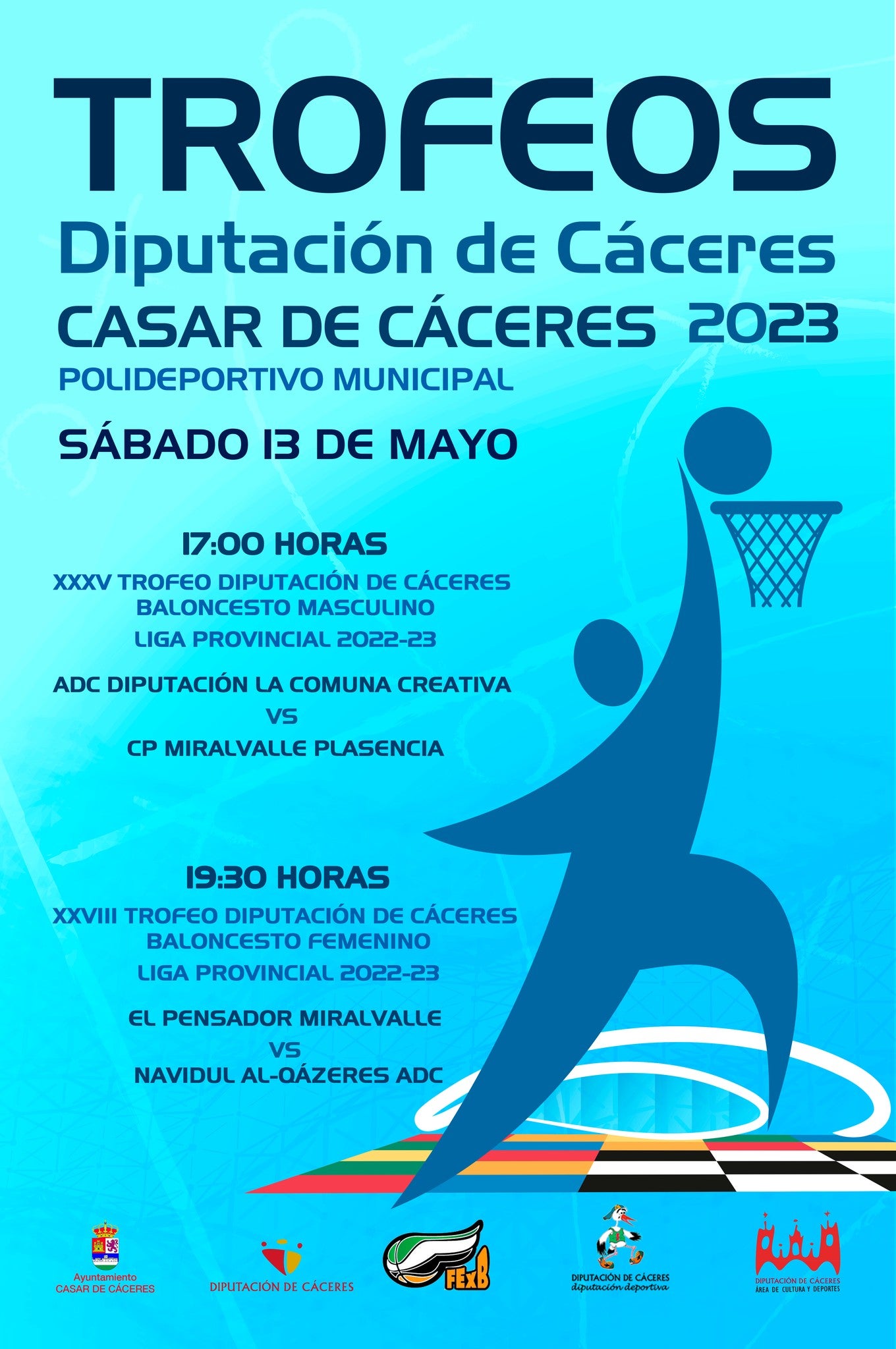 Las finales de los Trofeos Diputación de Baloncesto masculino y femenino se celebrarán este sábado en la localidad