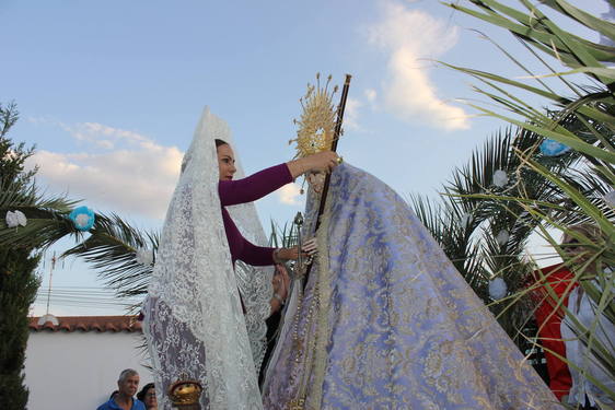 Así han vivido los casareños el recibimiento a la Virgen