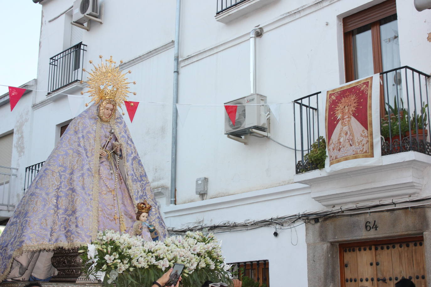 Así han vivido los casareños el recibimiento a la Virgen