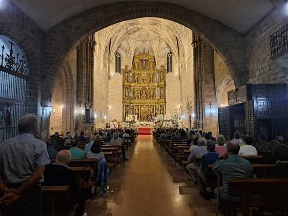 La Virgen del Prado, muy arropada durante su estancia en la parroquia