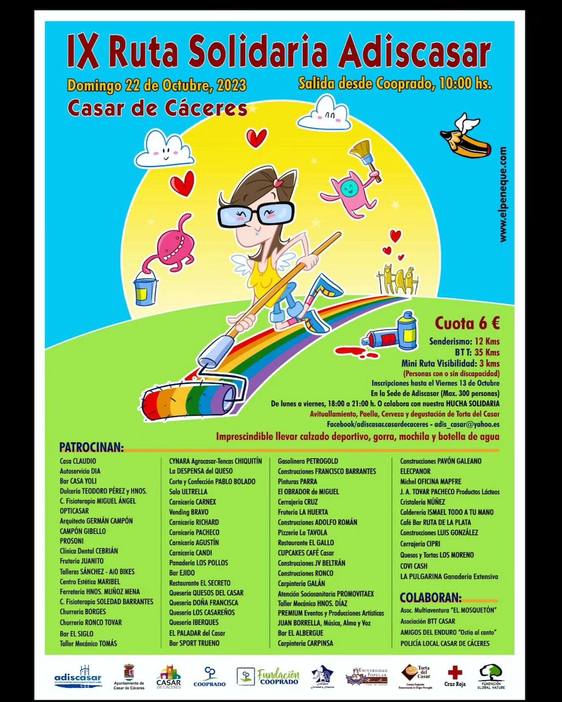 Adiscasar bate récord en su IX Ruta solidaria y registra 400 inscripciones