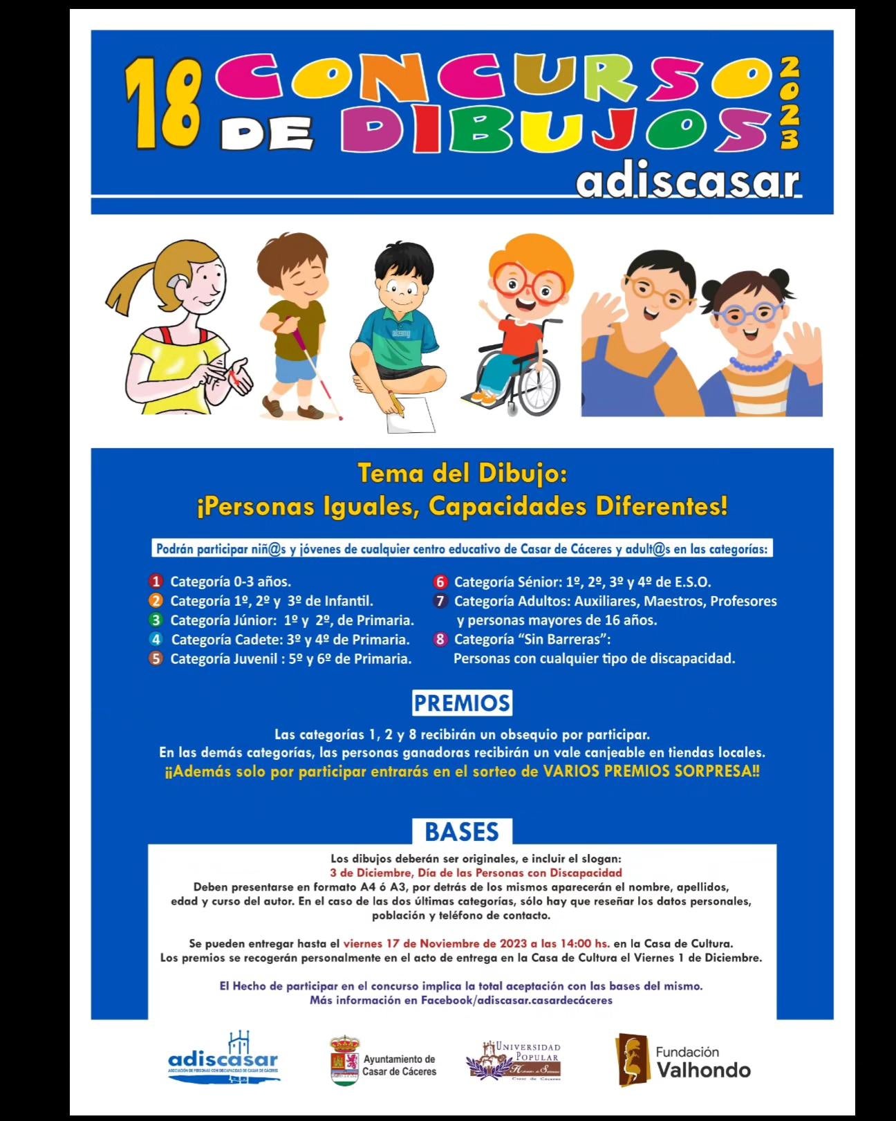 El Concurso de dibujos de Adiscasar cumple la mayoría de edad