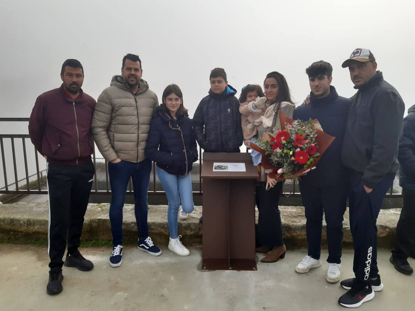 Algunos nietos y bisnietos, en el homenaje a su querido Chiquitín. 