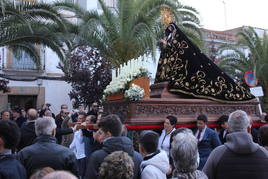 La Virgen de La Soledad ha sido venerada de forma intensa durante toda la Semana Santa
