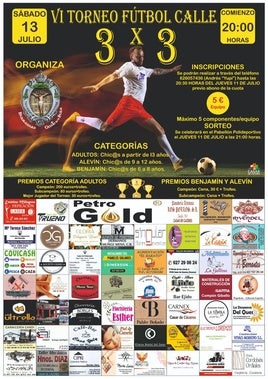 En marcha el VI Torneo de Fútbol 3x3 de la Hermandad del Cristo de la Peña