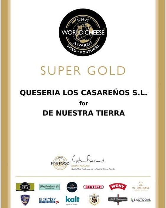La DOP Torta del Casar se corona con cuatro medallas en el Certamen Internacional 'World Cheese Awards'