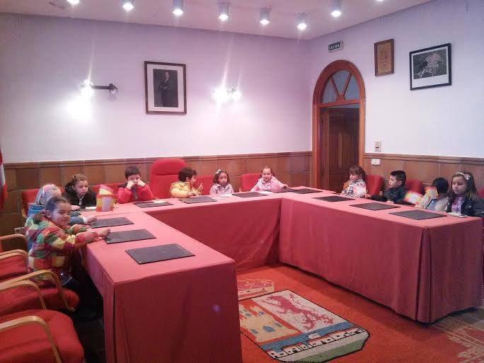 Los alumnos simularon un momento de las sesiones plenarias. 