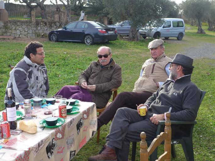 Agapito en un encuentro entre amigos. 