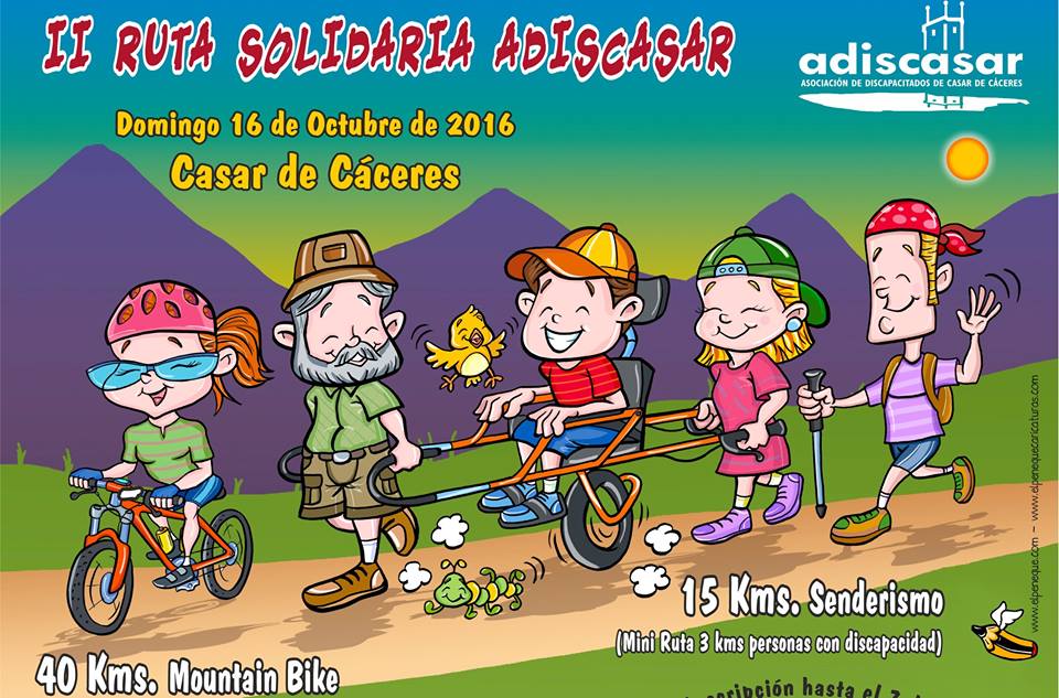 Adiscasar abre el plazo para inscribirse en su II Ruta solidaria del 16 de octubre