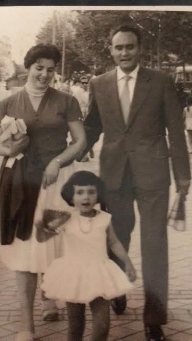 Consola, Jacinto y su sobrina Lea. 