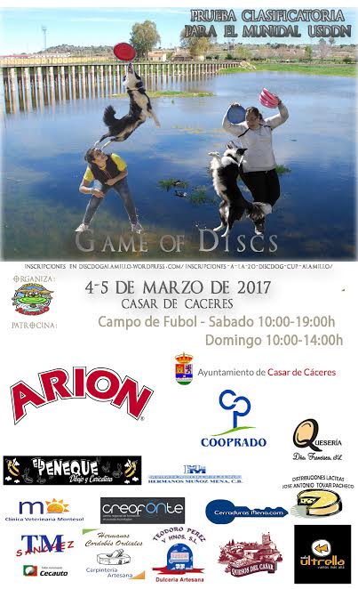 Casar acoge este fin de semana la primera competición Discdog en Extremadura