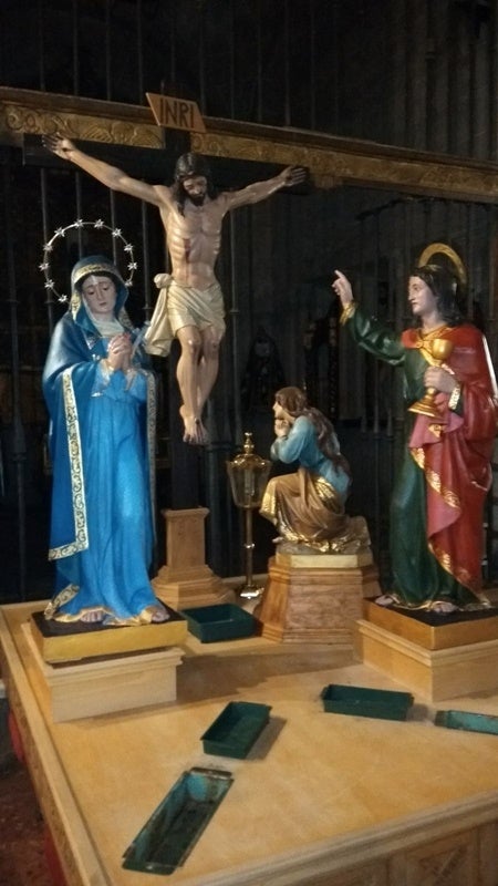 La imagen de El Crucificado, la última en ser restaurada