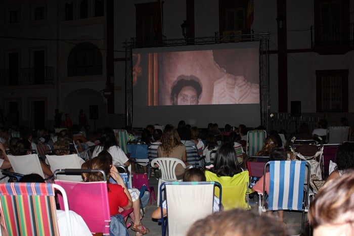 La pasada semana la plaza de España se llenó de público para ver Coco. 