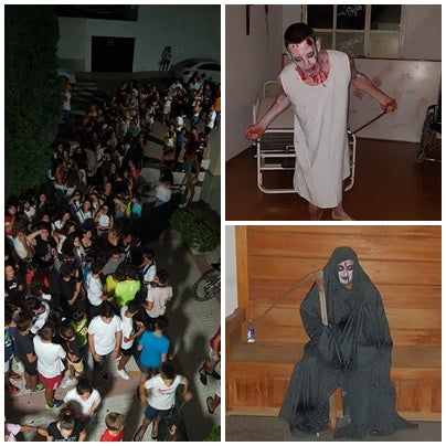 Unas 600 personas disfrutan de la primera noche terrorífica en la casa de cultura