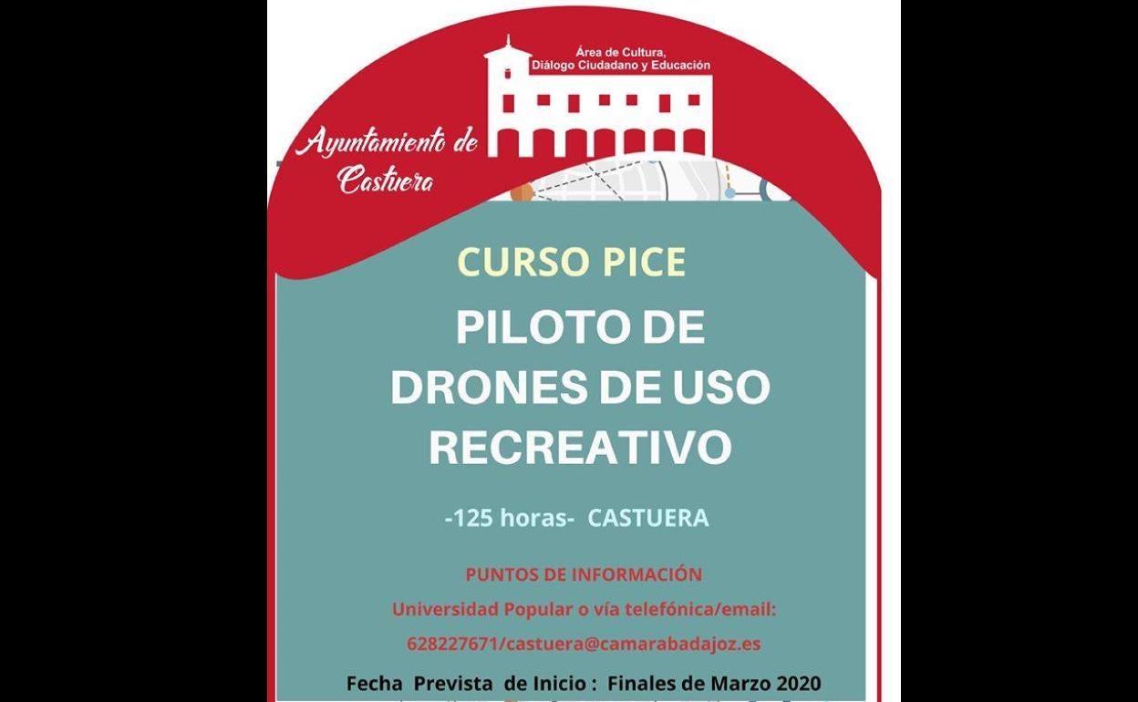 Abierta la inscripción para un curso de piloto de drones de uso recreativo