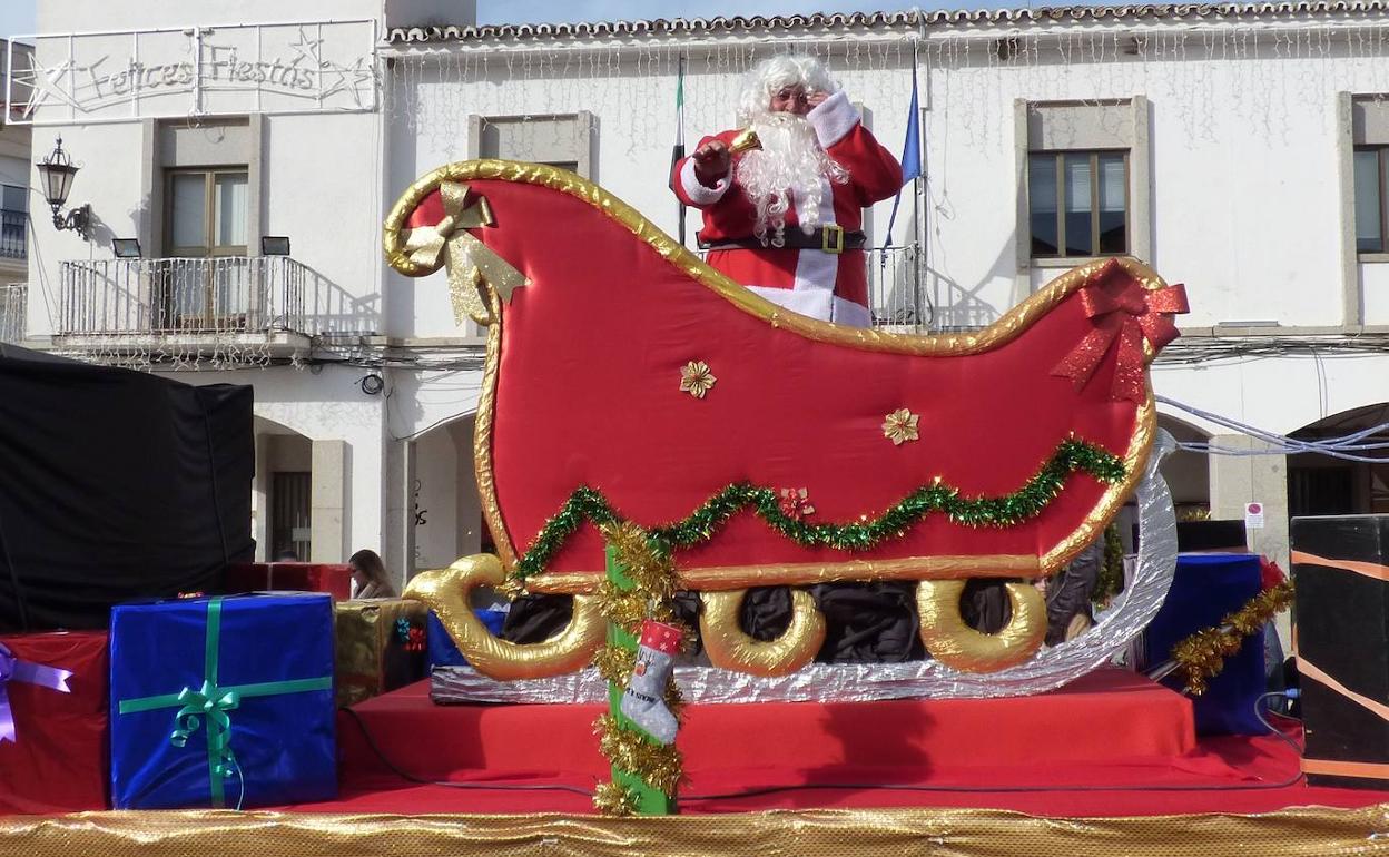 Papá Noel en Castuera en años anteriores 