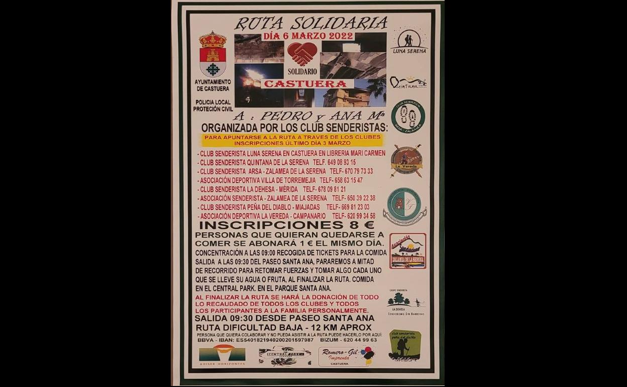 Cartel ruta solidaria 