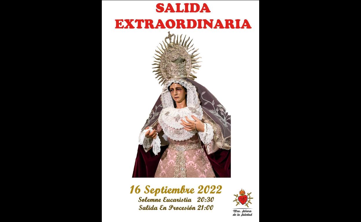 La Virgen de la Soledad saldrá en Procesión extraordinaria este viernes