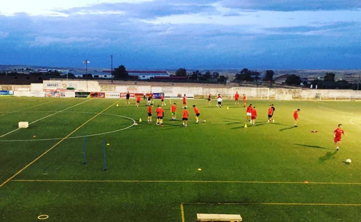 Entrenamiento del CD Castuera 