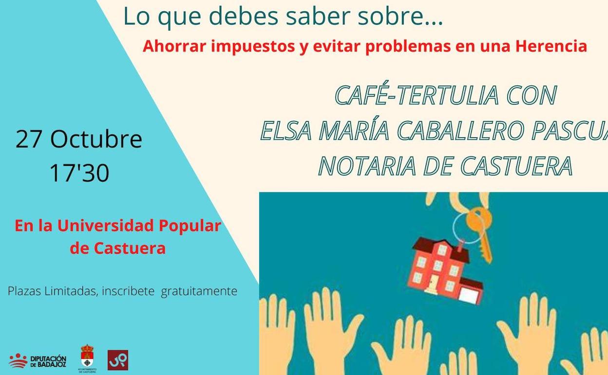 Cafe-Tertulia con la notaria Elsa María Caballero Pascual.