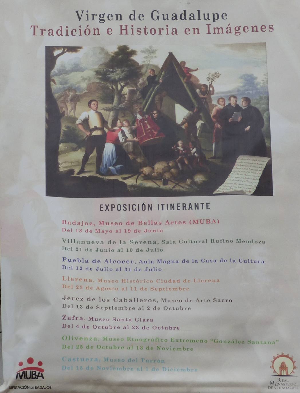 Imagen del artel anunciador de la muestra. F. V.