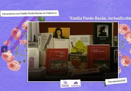 Encuentros con Emilia Pardo Bazán en el espacio Nubeteca de la Biblioteca Municipal.