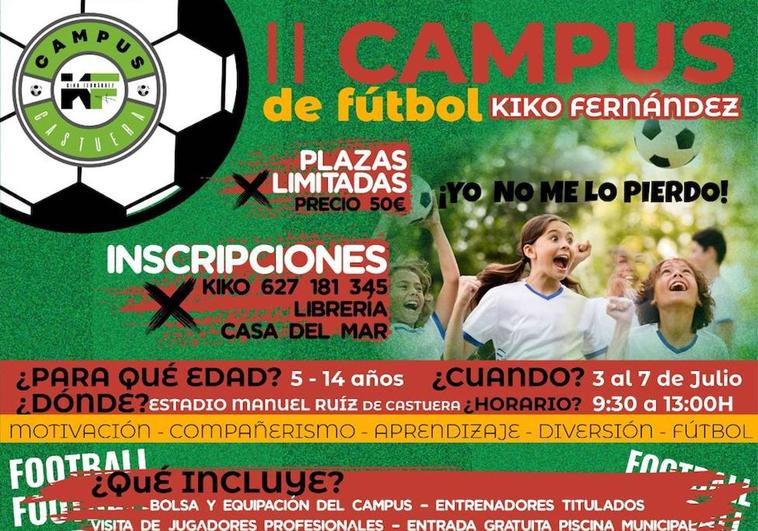 Abierta la inscripción para el II Campus de Fútbol de Verano Kiko Fernández