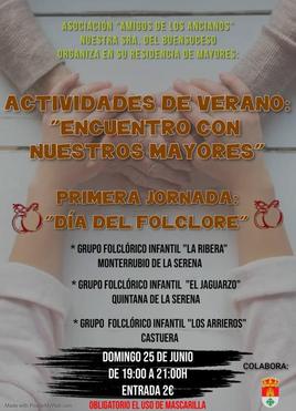 Cartel anunciador del Día del Folklóre