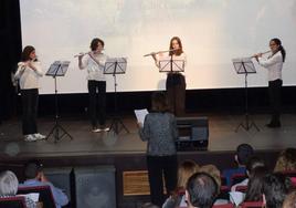 Audición de saxofón, flauta travesera y clarinete.