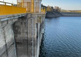 Imagen del embalse de La Serena a principios del año 2023