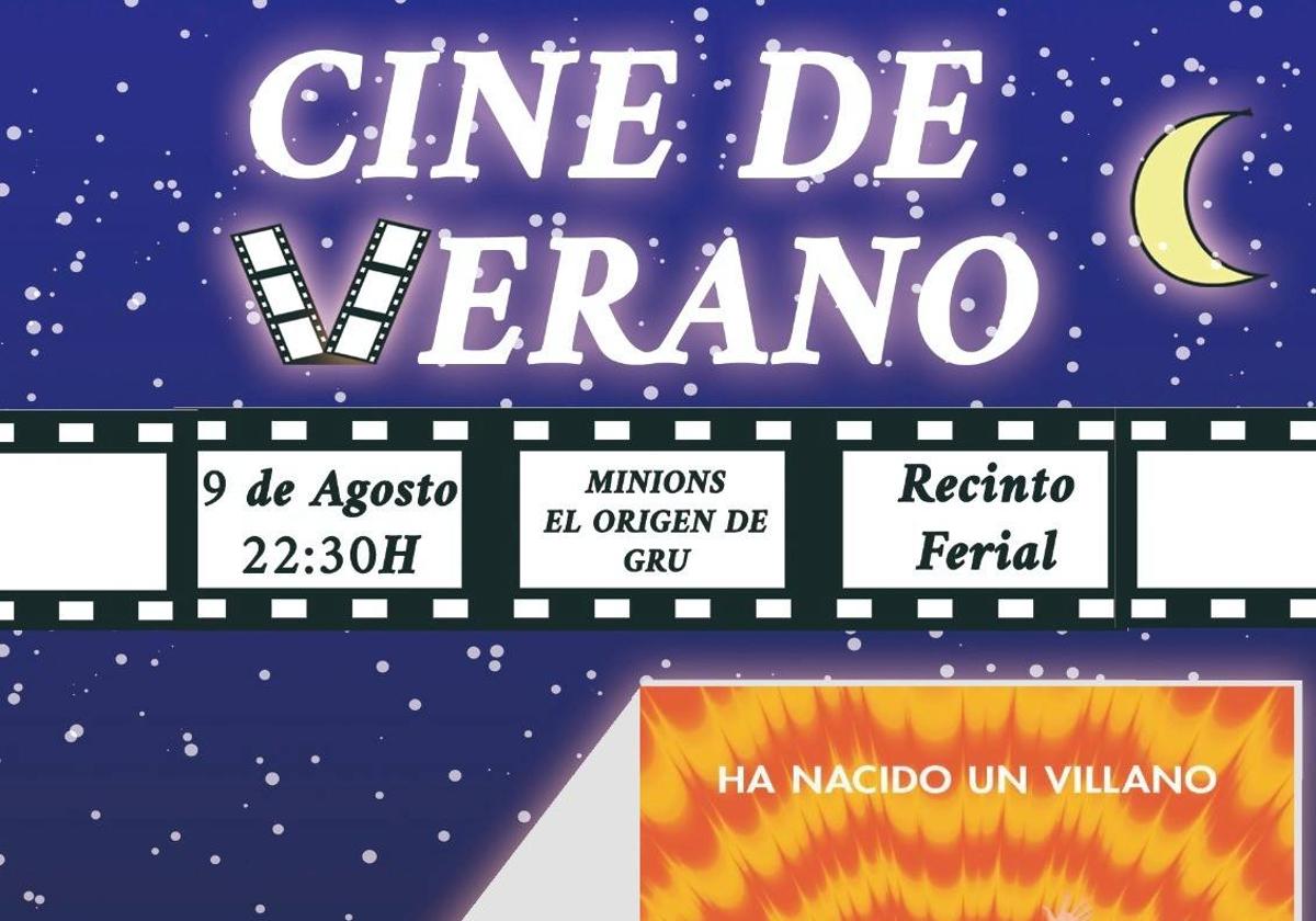 El cine al aire libre del ferial acoge este miércoles 9 de agosto la proyección de la película «Minions: El Origen de Gru»