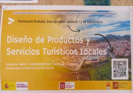Cartel anunciador de la acción formativa.