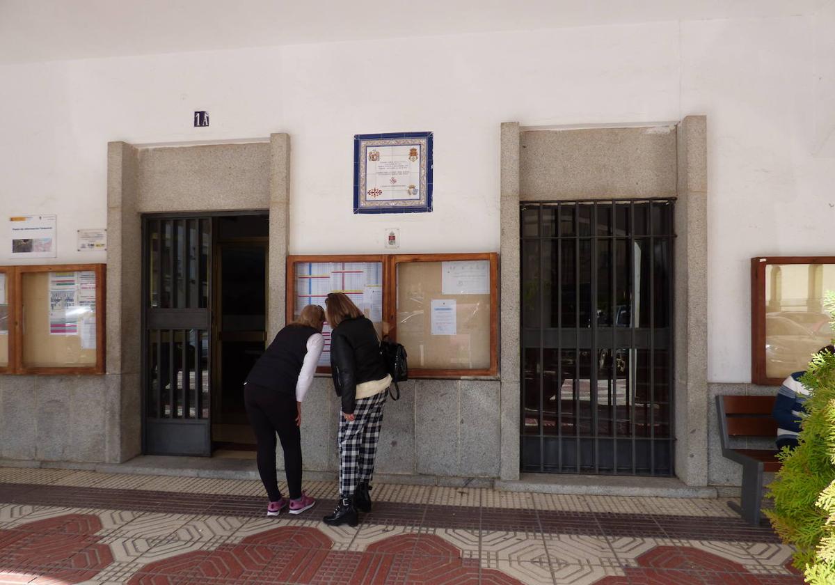 Tablón de anuncios del Ayuntamiento.