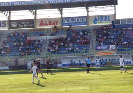 Imagen del partido del pasado domingo en Don Benito.