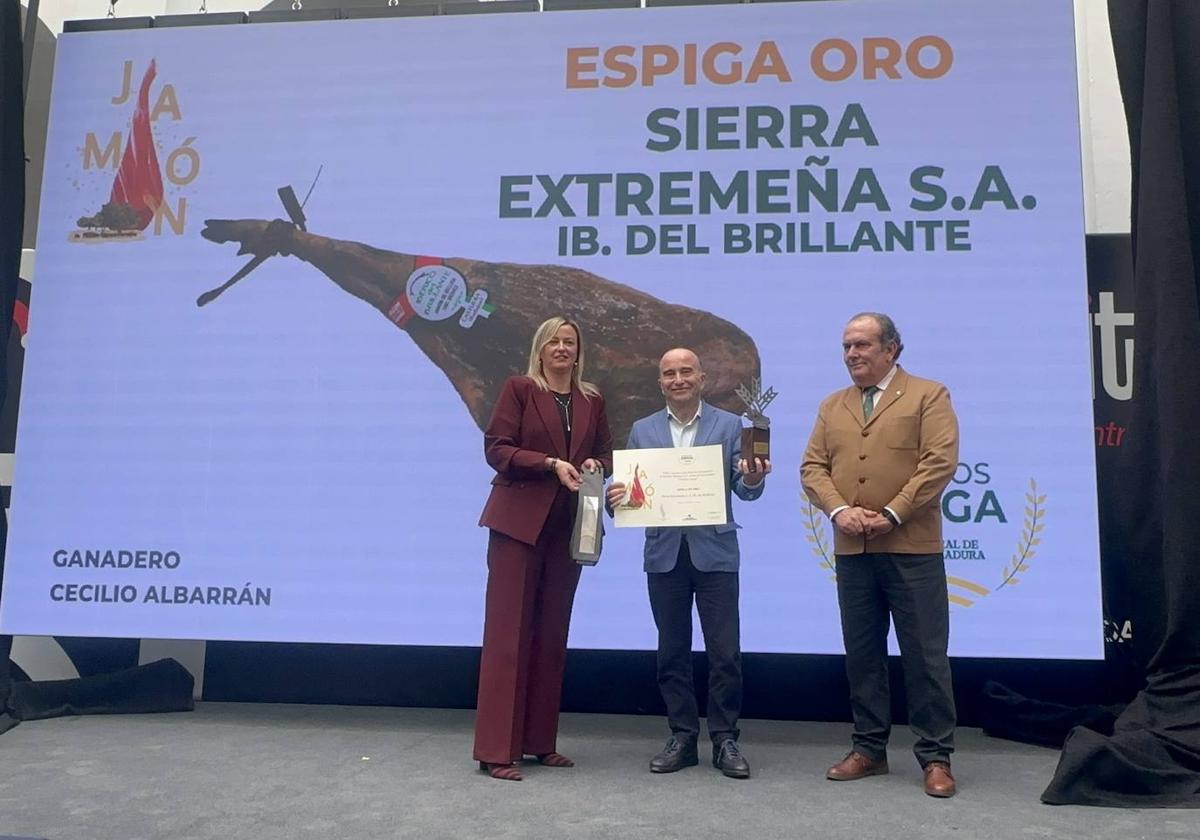 El jamón 'Ibérico del Brillante» consigue un nuevo premio Espiga de Oro