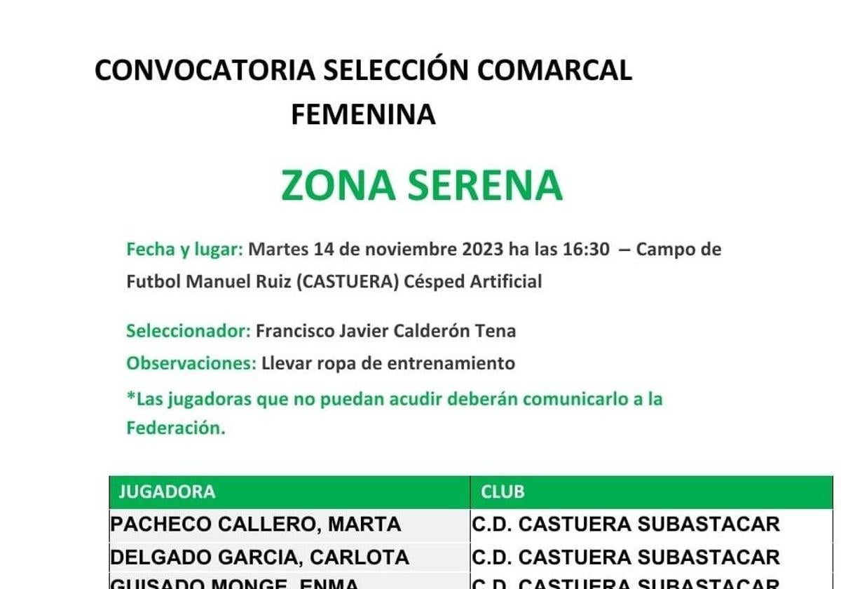 Tres jugadoras del CD Castuera Cadete Femenino convocadas por la Federación Extremeña
